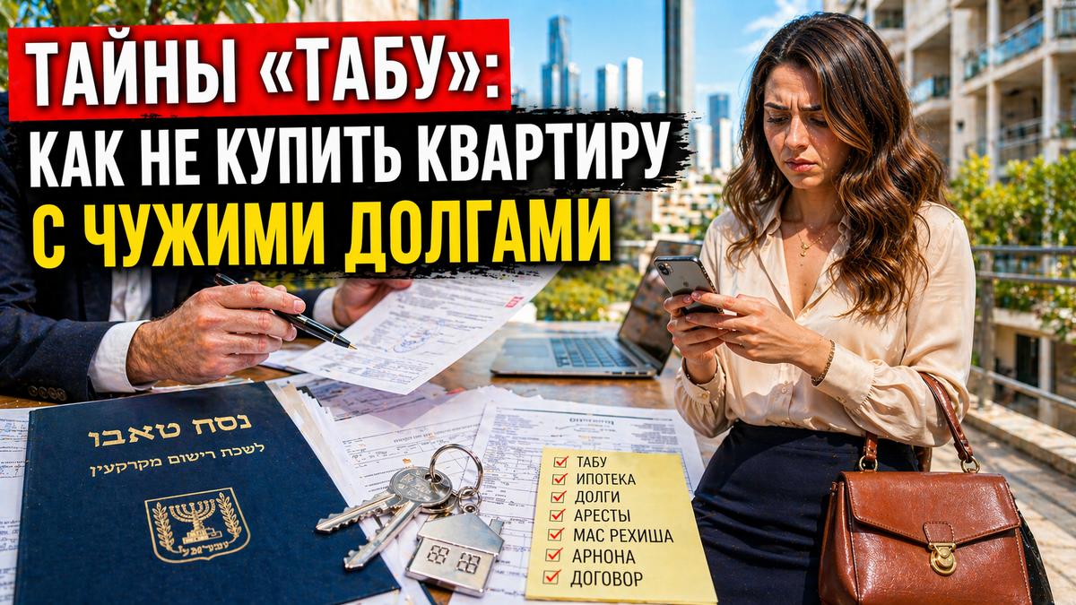 Ловушки израильского «Табу»: как не купить квартиру с чужими долгами на вторичном рынке